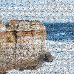 Photo mosaic from a journey